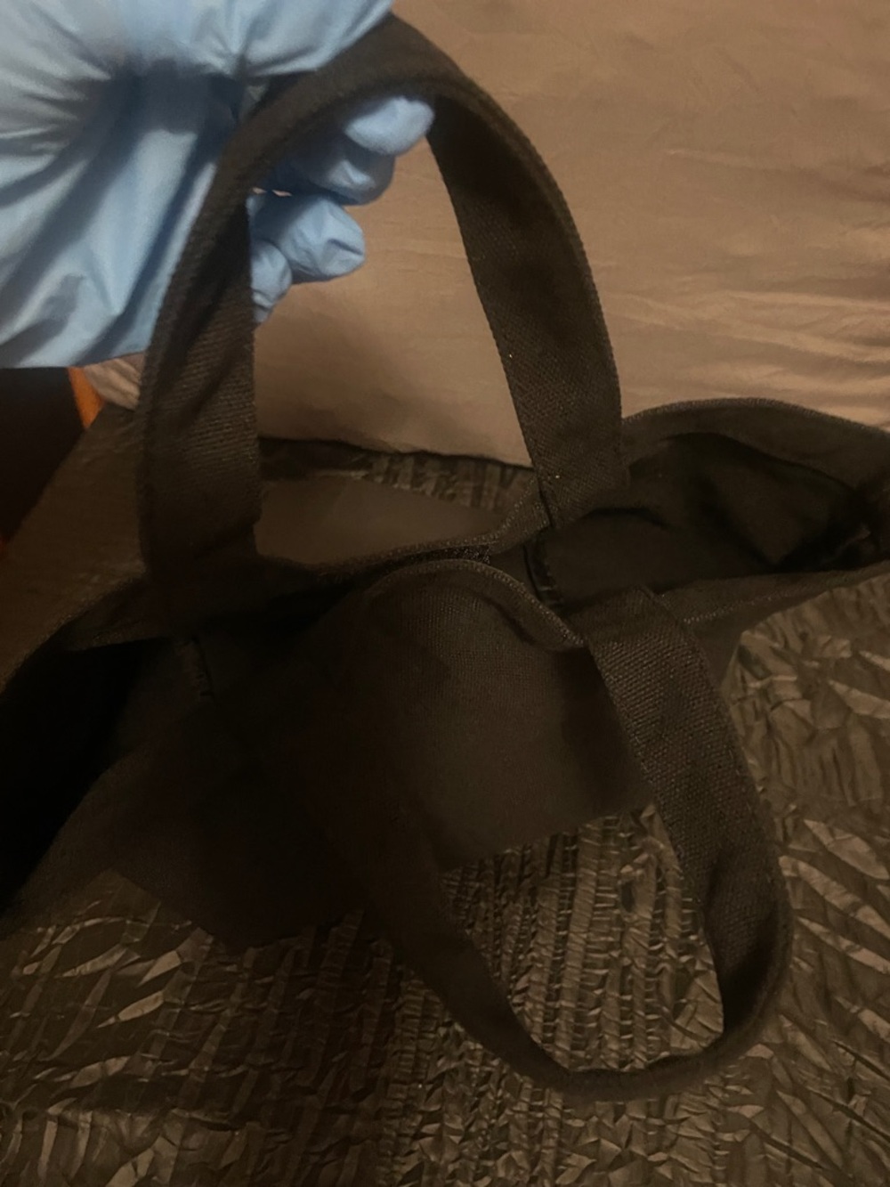 Prada Black Canvas Messenger Tote - Picture 17 of 17